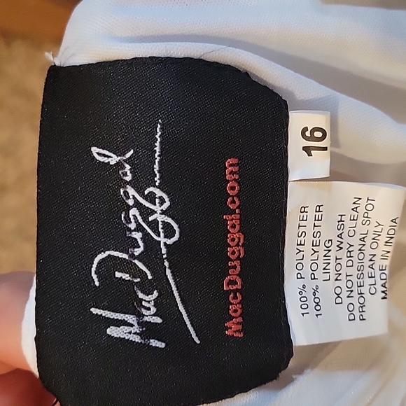 Mac Duggal 5424 Foliage Tea Length Column Dress - Picture 12 of 14